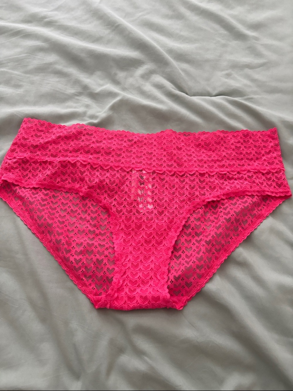 Victoria’s Secret PINK Wink Heart Mesh Hiphugger size XL